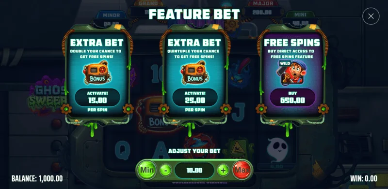Ghost Sweeper - Bili ng Bonus na Window na may Mga Opsyon sa Presyo