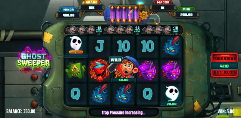 Ghost Sweeper - Nahulog na Wild sa Pangunahing Laro ng Reels